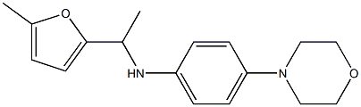 N-[1-(5-methylfuran-2-yl)ethyl]-4-(morpholin-4-yl)aniline Struktur