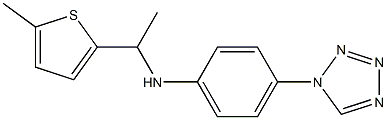 N-[1-(5-methylthiophen-2-yl)ethyl]-4-(1H-1,2,3,4-tetrazol-1-yl)aniline Struktur