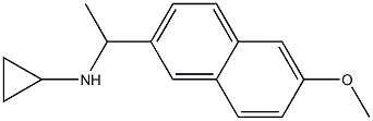 N-[1-(6-methoxy-2-naphthyl)ethyl]cyclopropanamine Struktur