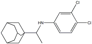 N-[1-(adamantan-1-yl)ethyl]-3,4-dichloroaniline Struktur