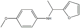 N-[1-(furan-2-yl)ethyl]-4-methoxyaniline Struktur