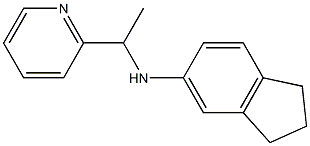 N-[1-(pyridin-2-yl)ethyl]-2,3-dihydro-1H-inden-5-amine Struktur