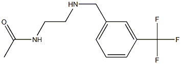 N-[2-({[3-(trifluoromethyl)phenyl]methyl}amino)ethyl]acetamide Struktur