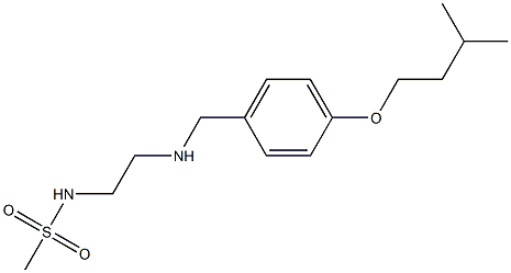 N-[2-({[4-(3-methylbutoxy)phenyl]methyl}amino)ethyl]methanesulfonamide Struktur