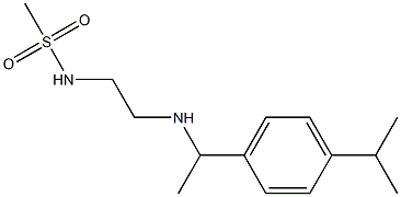 N-[2-({1-[4-(propan-2-yl)phenyl]ethyl}amino)ethyl]methanesulfonamide Struktur