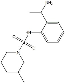 N-[2-(1-aminoethyl)phenyl]-3-methylpiperidine-1-sulfonamide Struktur