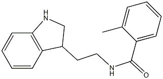 N-[2-(2,3-dihydro-1H-indol-3-yl)ethyl]-2-methylbenzamide Struktur