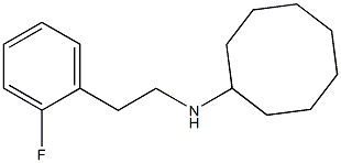 N-[2-(2-fluorophenyl)ethyl]cyclooctanamine Struktur