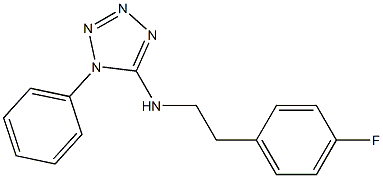 N-[2-(4-fluorophenyl)ethyl]-1-phenyl-1H-1,2,3,4-tetrazol-5-amine Struktur