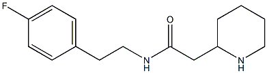 N-[2-(4-fluorophenyl)ethyl]-2-(piperidin-2-yl)acetamide Struktur