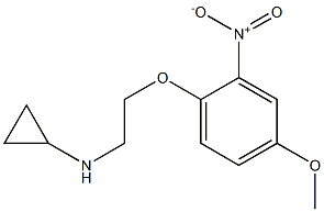 N-[2-(4-methoxy-2-nitrophenoxy)ethyl]cyclopropanamine Struktur