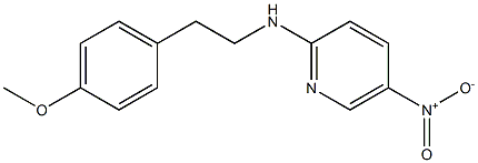 N-[2-(4-methoxyphenyl)ethyl]-5-nitropyridin-2-amine Struktur