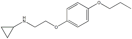 N-[2-(4-propoxyphenoxy)ethyl]cyclopropanamine Struktur