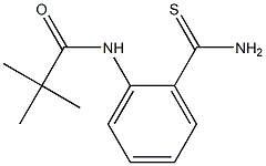 N-[2-(aminocarbonothioyl)phenyl]-2,2-dimethylpropanamide Struktur