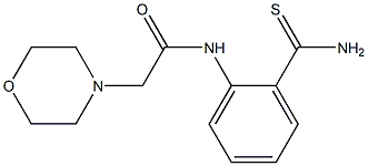 N-[2-(aminocarbonothioyl)phenyl]-2-morpholin-4-ylacetamide Struktur