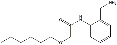 N-[2-(aminomethyl)phenyl]-2-(hexyloxy)acetamide Struktur