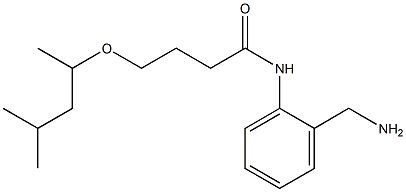 N-[2-(aminomethyl)phenyl]-4-[(4-methylpentan-2-yl)oxy]butanamide Struktur