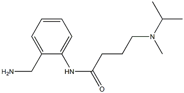 N-[2-(aminomethyl)phenyl]-4-[isopropyl(methyl)amino]butanamide Struktur