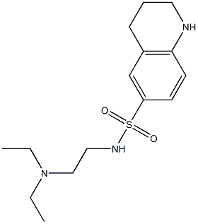 N-[2-(diethylamino)ethyl]-1,2,3,4-tetrahydroquinoline-6-sulfonamide Struktur