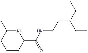 N-[2-(diethylamino)ethyl]-6-methylpiperidine-2-carboxamide Struktur