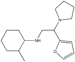 N-[2-(furan-2-yl)-2-(pyrrolidin-1-yl)ethyl]-2-methylcyclohexan-1-amine Struktur