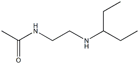 N-[2-(pentan-3-ylamino)ethyl]acetamide Struktur