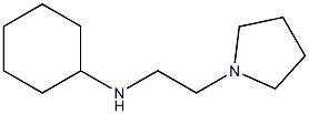 N-[2-(pyrrolidin-1-yl)ethyl]cyclohexanamine Struktur