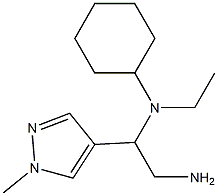 N-[2-amino-1-(1-methyl-1H-pyrazol-4-yl)ethyl]-N-ethylcyclohexanamine Struktur