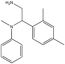 N-[2-amino-1-(2,4-dimethylphenyl)ethyl]-N-methylaniline Struktur