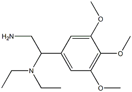 N-[2-amino-1-(3,4,5-trimethoxyphenyl)ethyl]-N,N-diethylamine Struktur