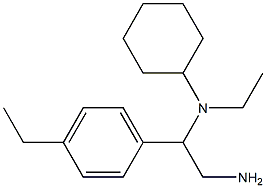 N-[2-amino-1-(4-ethylphenyl)ethyl]-N-ethylcyclohexanamine Struktur