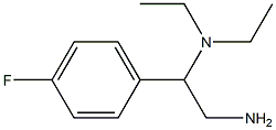 N-[2-amino-1-(4-fluorophenyl)ethyl]-N,N-diethylamine Struktur