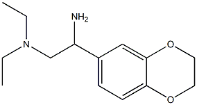 N-[2-amino-2-(2,3-dihydro-1,4-benzodioxin-6-yl)ethyl]-N,N-diethylamine Struktur