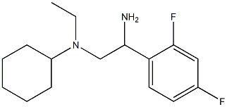 N-[2-amino-2-(2,4-difluorophenyl)ethyl]-N-ethylcyclohexanamine Struktur