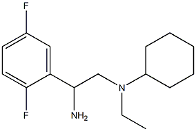 N-[2-amino-2-(2,5-difluorophenyl)ethyl]-N-ethylcyclohexanamine Struktur