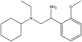 N-[2-amino-2-(2-methoxyphenyl)ethyl]-N-cyclohexyl-N-ethylamine Struktur