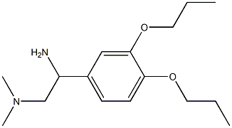 N-[2-amino-2-(3,4-dipropoxyphenyl)ethyl]-N,N-dimethylamine Struktur