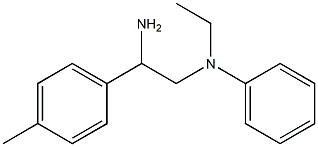 N-[2-amino-2-(4-methylphenyl)ethyl]-N-ethylaniline Struktur