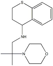 N-[2-methyl-2-(morpholin-4-yl)propyl]-3,4-dihydro-2H-1-benzothiopyran-4-amine Struktur