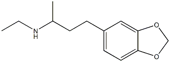 N-[3-(1,3-benzodioxol-5-yl)-1-methylpropyl]-N-ethylamine Struktur