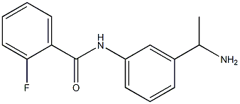 N-[3-(1-aminoethyl)phenyl]-2-fluorobenzamide Struktur