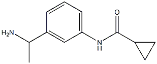 N-[3-(1-aminoethyl)phenyl]cyclopropanecarboxamide Struktur