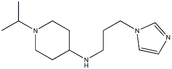 N-[3-(1H-imidazol-1-yl)propyl]-1-(propan-2-yl)piperidin-4-amine Struktur