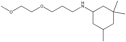 N-[3-(2-methoxyethoxy)propyl]-3,3,5-trimethylcyclohexan-1-amine Struktur