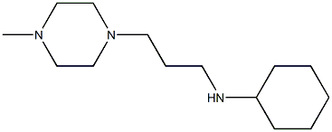 N-[3-(4-methylpiperazin-1-yl)propyl]cyclohexanamine Struktur