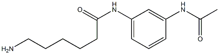 N-[3-(acetylamino)phenyl]-6-aminohexanamide Struktur