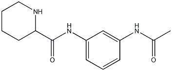 N-[3-(acetylamino)phenyl]piperidine-2-carboxamide Struktur