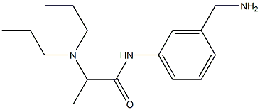 N-[3-(aminomethyl)phenyl]-2-(dipropylamino)propanamide Struktur