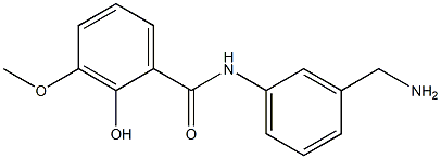 N-[3-(aminomethyl)phenyl]-2-hydroxy-3-methoxybenzamide Struktur