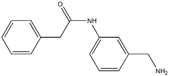 N-[3-(aminomethyl)phenyl]-2-phenylacetamide Struktur